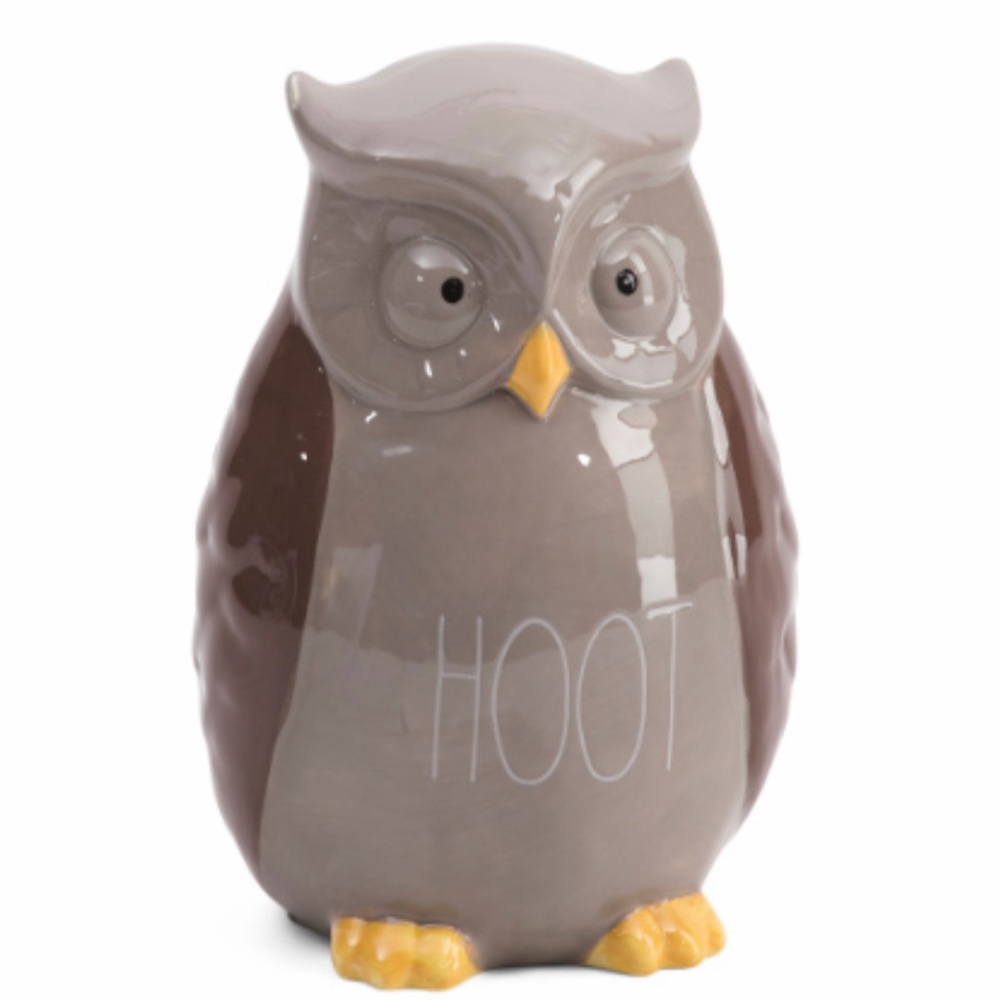 Rae Dunn Ceramic HOOT Owl Decor New in Box